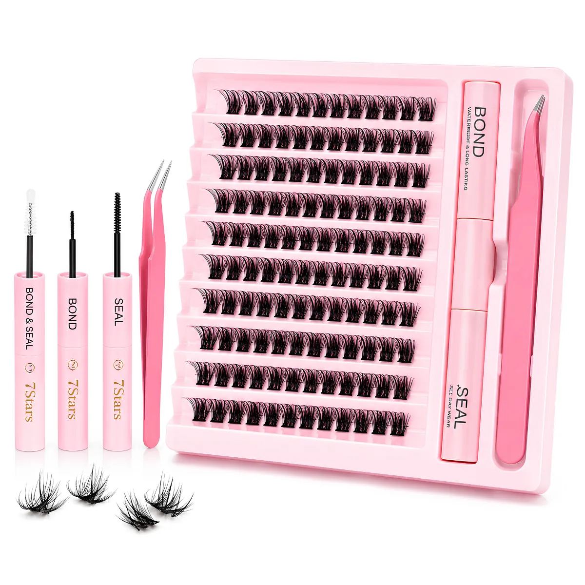 120Pcs Cluster Eyelashes Kit