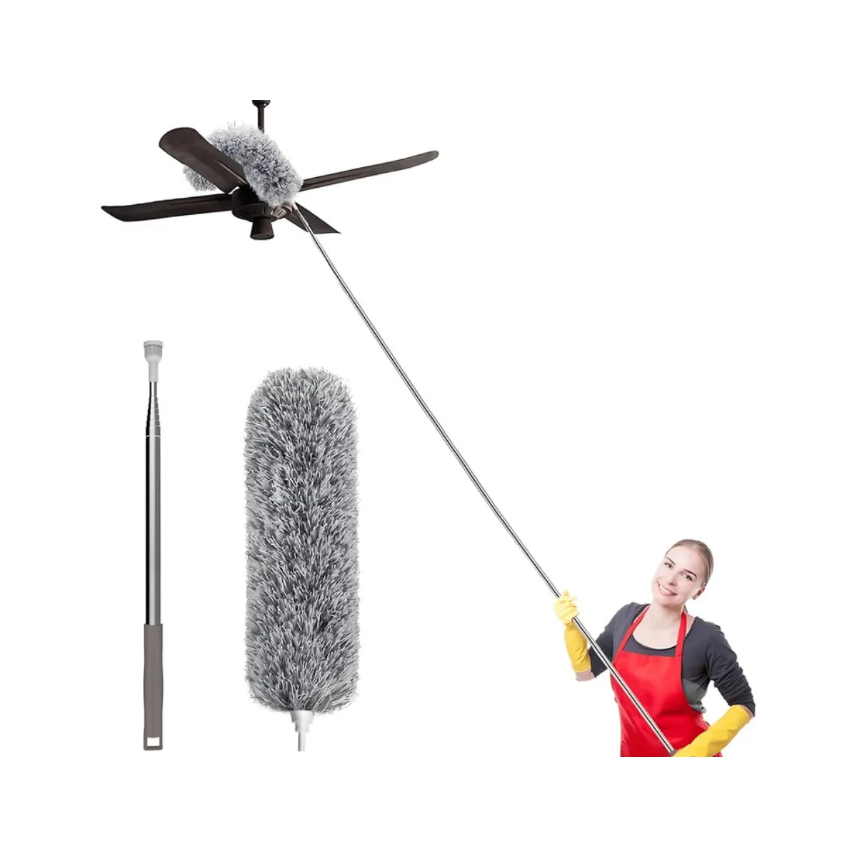 Extendable Microfiber Fan Duster